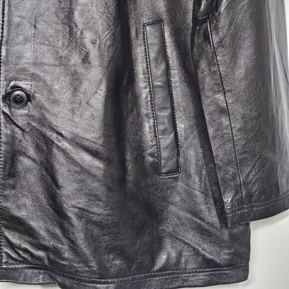 Vintage Milwaukee Leather Mens Black Genuine‎ Leather Coat Jacket Oversized XXL - Picture 7 of 13